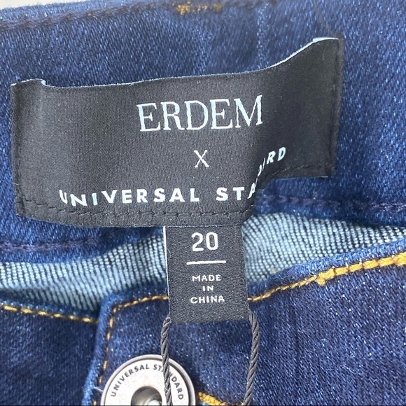 Universal Standard x Erdem Women's Plus Size Hana Patchwork Jeans - 20 - Picture 5 of 7